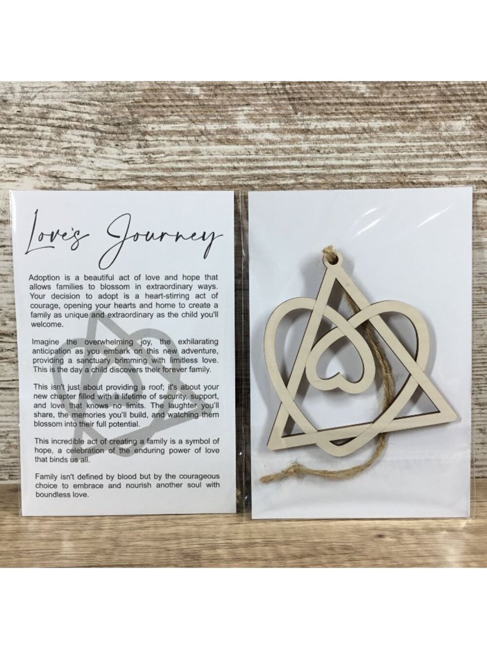 Adoption Story Card Ornament, Adoption Gift, Adoptive Family Gift